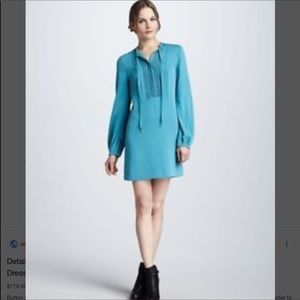 🎁 NWT Diane vonFurstenberg teal silk dress